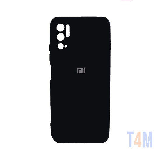 Capa de silicone com moldura de câmera para Xiaomi Redmi Note 10 5g Preta